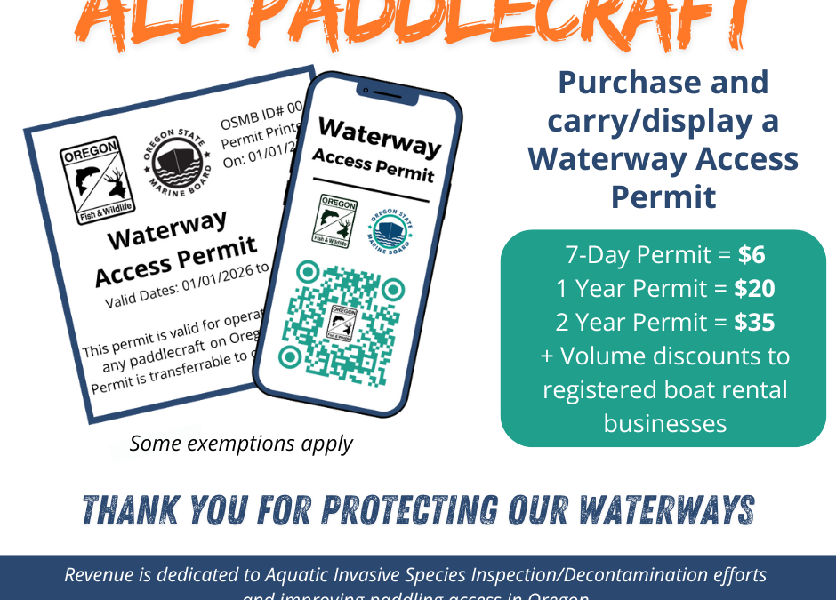 Waterway Access Permit: Lane County Boat Guide